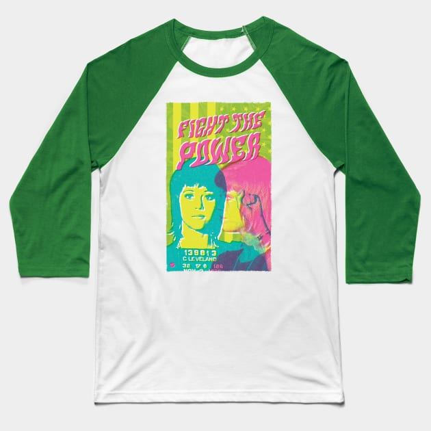 Jane Fonda for President! Baseball T-Shirt by BryanWestArt